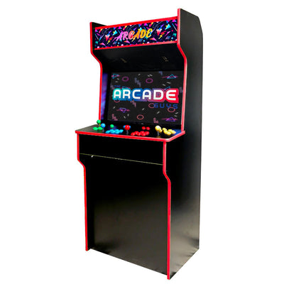 red retro arcade cabinet