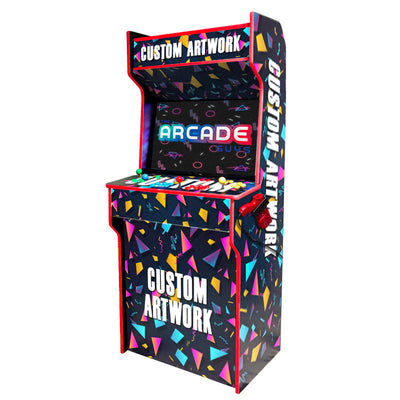 ULTIMATE 32" 4-player Retro Arcade custom artwork 90s design