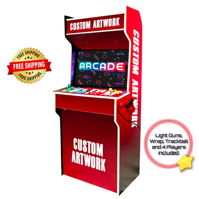 ULTIMATE 32" 4-player Retro Arcade custom artwork free shipping