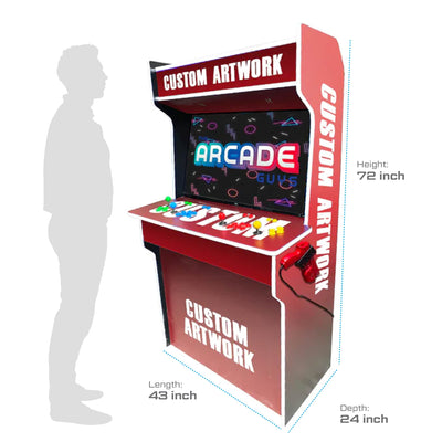 Custom arcade cabinet 43 inches measures