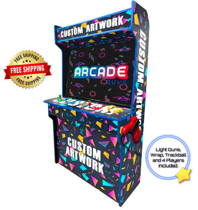 4-player 4K 55" Retro Arcade machine free shipping