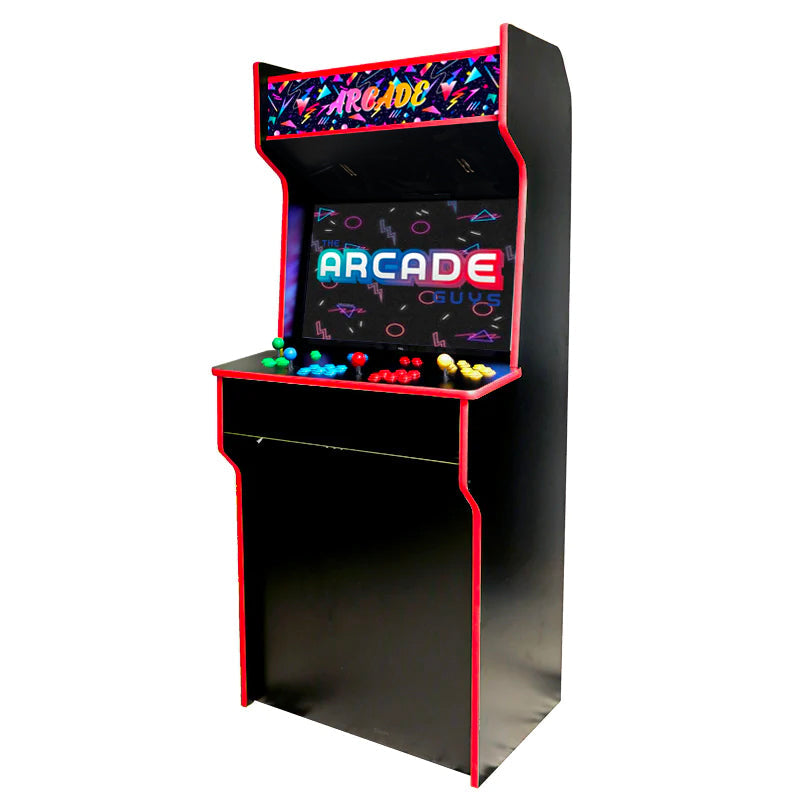 32" 3 player set retro arcade machine red