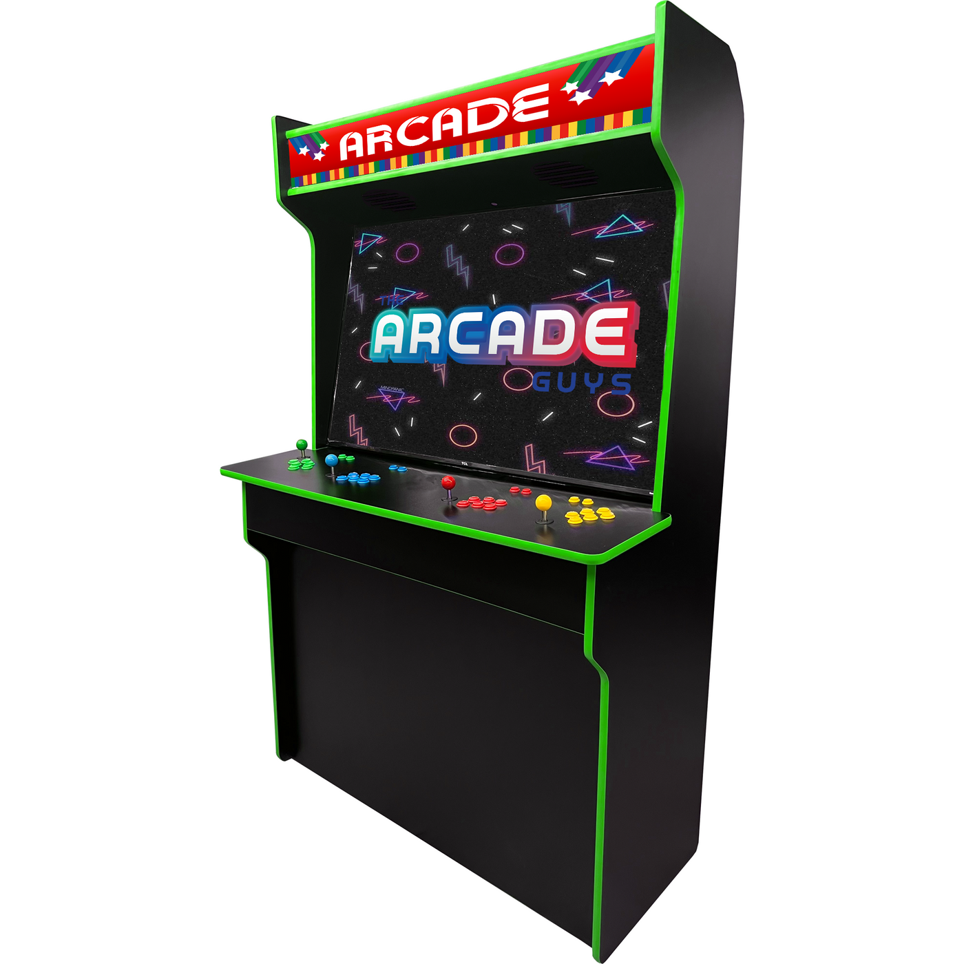 4-player 4K 55" arcade  star font green