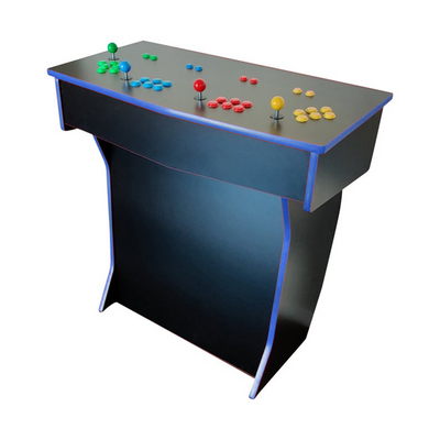 four-player arcade table blue