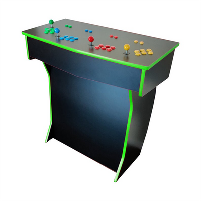 four-player arcade table green