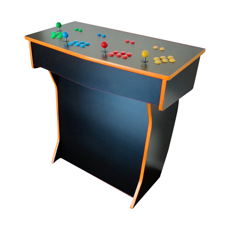 four-player arcade table orange