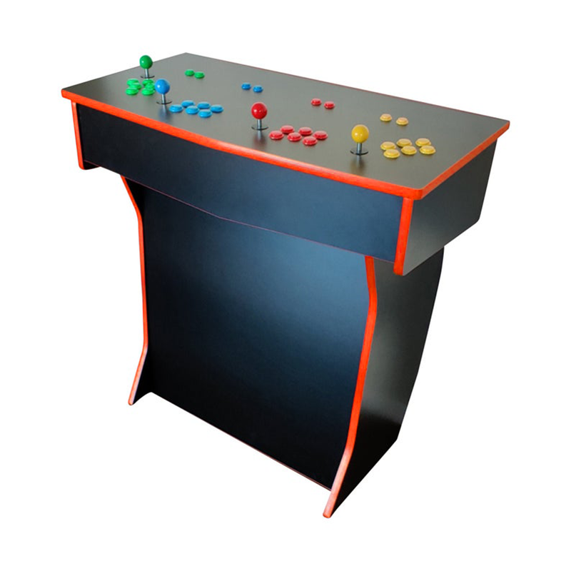 four-player arcade table red